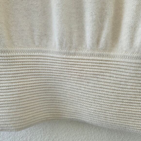 Spree International Vintage Embellished Wool Angora Sweater Beaded Cream Women M - Picture 5 of 12